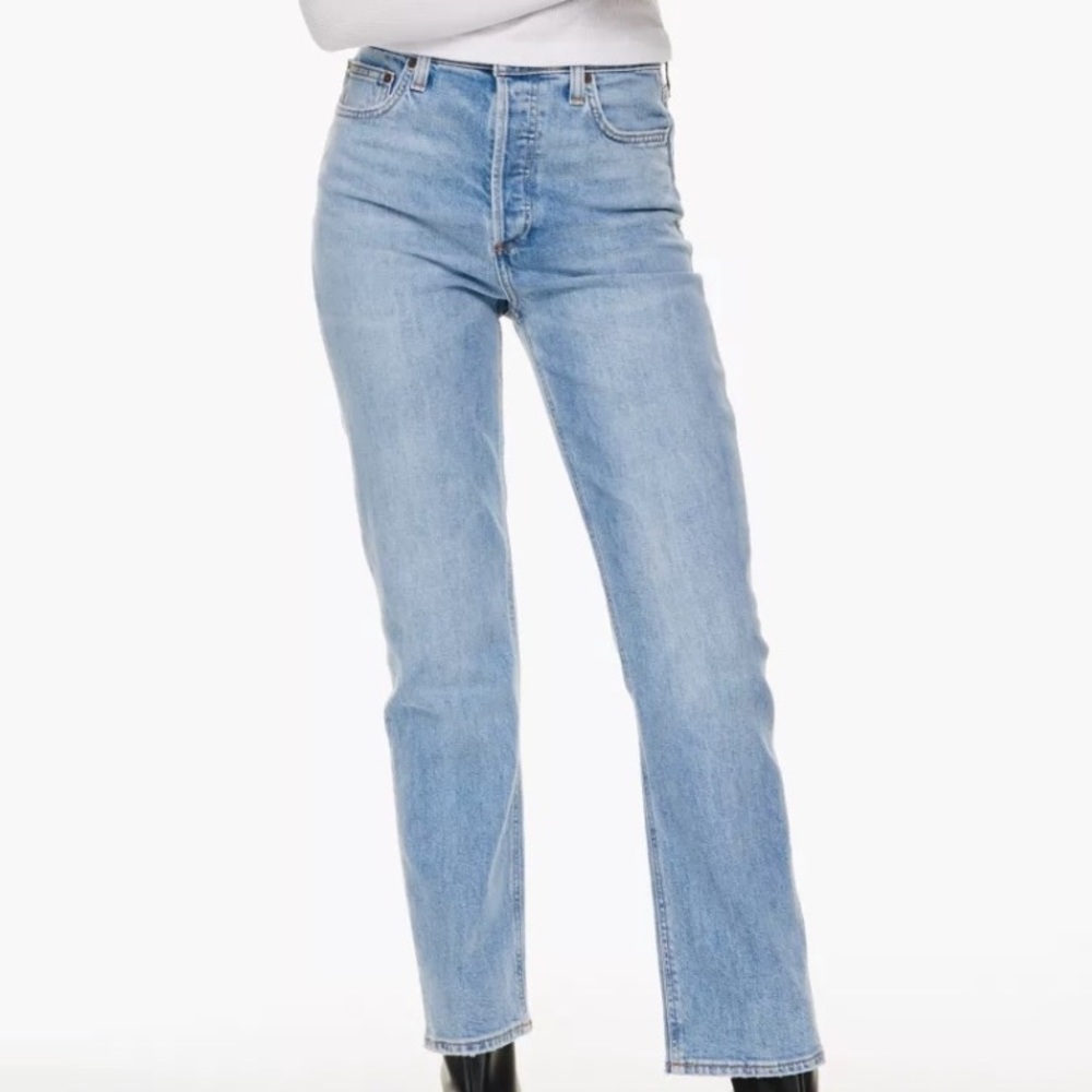Aritzia/ Denim Forum Arlo High Rise Straight Jeans